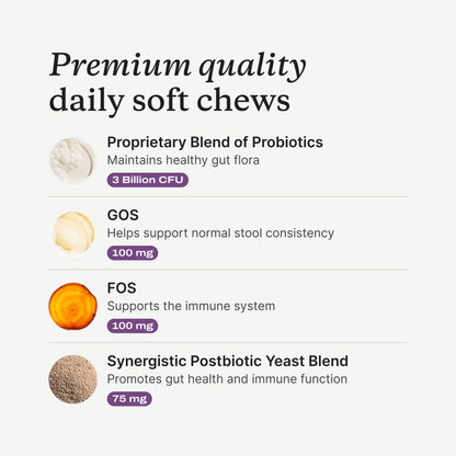 Probiotics for dogs – soft chews for gut & digestive health